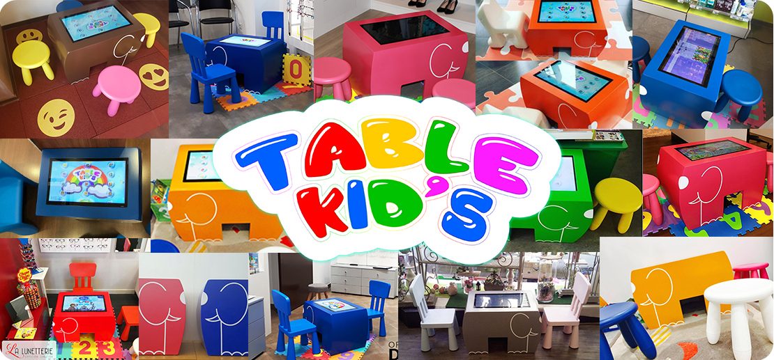 table tactile table kid's